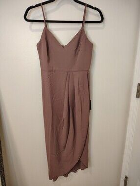 Lulu's Reinette Mauve Purple Midi Dress